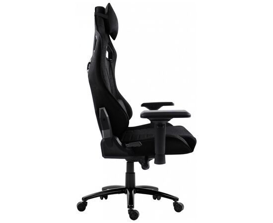Кресло игровое GT Racer X-5113F Black (X-5113F Fabric Black), изображение 3 Кресло игровое GT Racer X-5113F Black (X-5113F Fabric Black), изображение 3