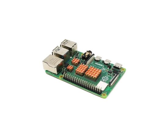 Дополнительное оборудование к промышленному ПК Raspberry Pi Комплект радиаторов для Raspberry Pi 4, мідь, 4 шт (105170) (105170), изображение 2 Дополнительное оборудование к промышленному ПК Raspberry Pi Комплект радиаторов для Raspberry Pi 4, мідь, 4 шт (105170) (105170), изображение 2