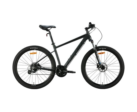 Велосипед Leon 27.5" XC 80 AM DD рама-18" Al сірий з чорним 2024 (OPS-LN-27.5-166)