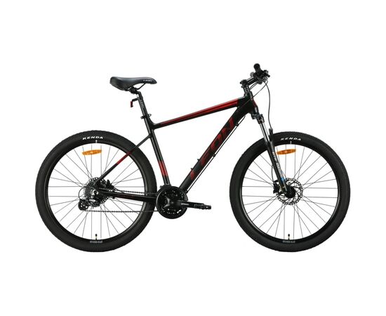 Велосипед Leon 27.5" XC 80 AM DD рама-20" Al чорний з червоним 2024 (OPS-LN-27.5-167)