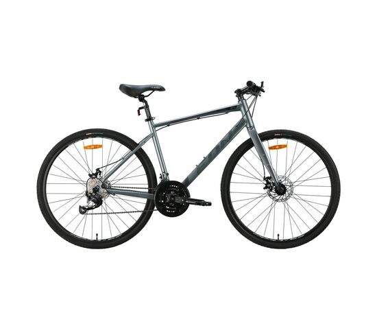 Велосипед Leon 28" HD 80 DD рама-19" Al сірий з чорним 2024 (OPS-LN-28-043)