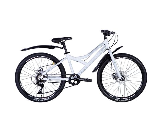 Велосипед Discovery 24" Flint DD рама-13" St сірий 2024 (OPS-DIS-24-343)