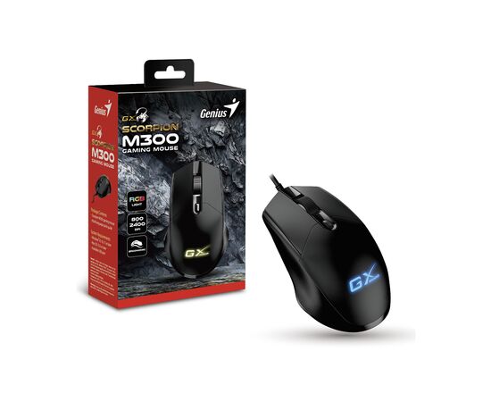 Мишка Genius Scorpion M300 USB Black (31040010400), зображення 5 Мишка Genius Scorpion M300 USB Black (31040010400), зображення 5