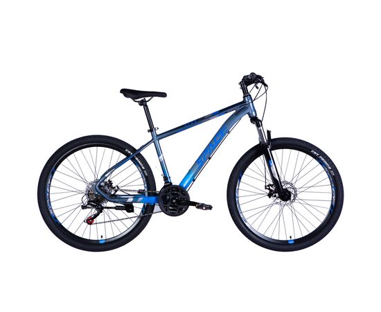 Велосипед Space 27.5" Mercury AM DD рама-17" Al сіро-синій 2025 (OPS-SP-27.5-027)