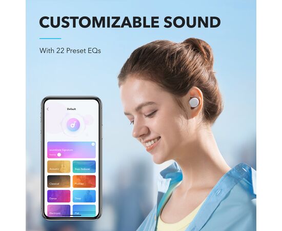 Наушники Anker SoundCore A25i White (A3948G22), изображение 2 Наушники Anker SoundCore A25i White (A3948G22), изображение 2