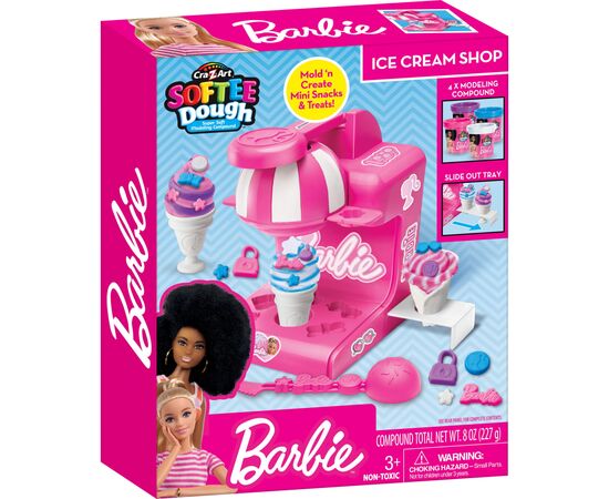 Набір для творчості Cra-Z-Art Barbie Тісто для ліплення, Магазин морозива з формами, набір 8 од (34040CRA), зображення 9 Набір для творчості Cra-Z-Art Barbie Тісто для ліплення, Магазин морозива з формами, набір 8 од (34040CRA), зображення 9