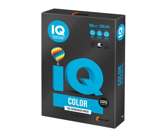 Папір Mondi IQ color А4 intensive, 160g 250sh, Black (B100/A4/160/IQ)