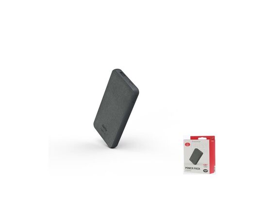 Батарея универсальная Hama Fabric 10 10000mAh Grey (00201658), изображение 2 Батарея универсальная Hama Fabric 10 10000mAh Grey (00201658), изображение 2