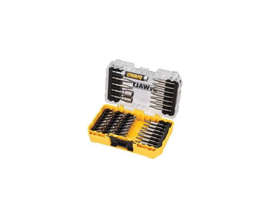 Набор бит DeWALT Phillips, Pozidriv, Torx, L= 25, 50 мм, головки 8, 10 мм, маг. держ., 40 шт, кейс (DT70705), изображение 2 Набор бит DeWALT Phillips, Pozidriv, Torx, L= 25, 50 мм, головки 8, 10 мм, маг. держ., 40 шт, кейс (DT70705), изображение 2