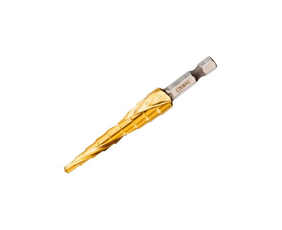 Свердло DeWALT по металу EXTREME IMPACT, ступінчасте, HSS-G, 4-12 мм, D хвостовика 6,35 мм (DT5026)