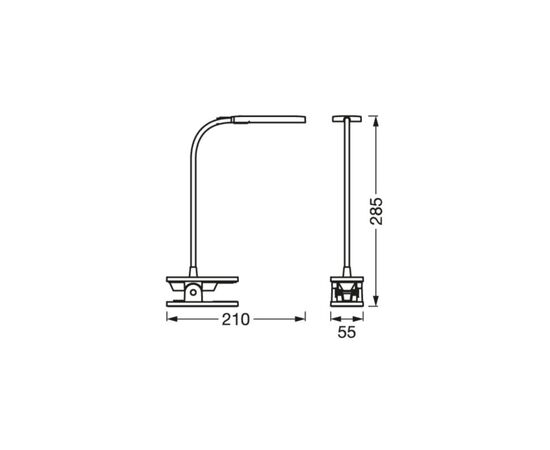 Настольная лампа LEDVANCE LED PANAN CLIP 5W 4000K (4058075747883), изображение 8 Настольная лампа LEDVANCE LED PANAN CLIP 5W 4000K (4058075747883), изображение 8