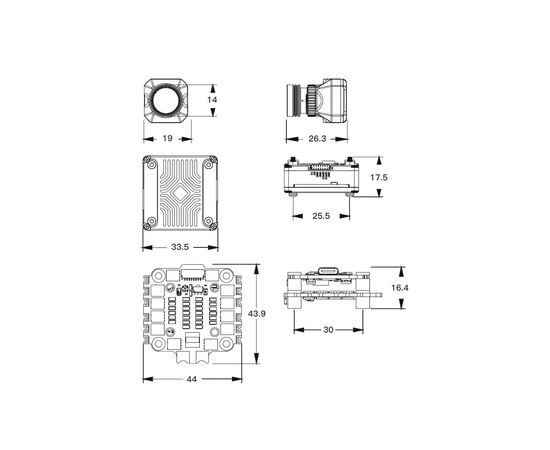 Політний стек CADDXFPV Система донаведення Ratel Ultra AI Kit + FK405 55A (IRC-005AL), зображення 4 Політний стек CADDXFPV Система донаведення Ratel Ultra AI Kit + FK405 55A (IRC-005AL), зображення 4