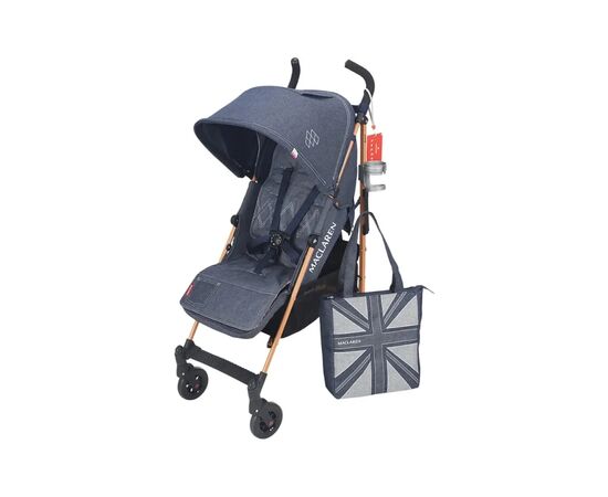 Коляска Maclaren Quest Denim Style Set Indigo, синий джинс (WD1G633312), изображение 6 Коляска Maclaren Quest Denim Style Set Indigo, синий джинс (WD1G633312), изображение 6