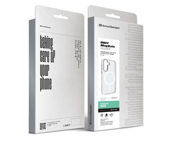 Чехол для мобильного телефона Armorstandart Unit MagSafe Samsung S25 Matte Clear Silver (ARM82261), изображение 6 Чехол для мобильного телефона Armorstandart Unit MagSafe Samsung S25 Matte Clear Silver (ARM82261), изображение 6