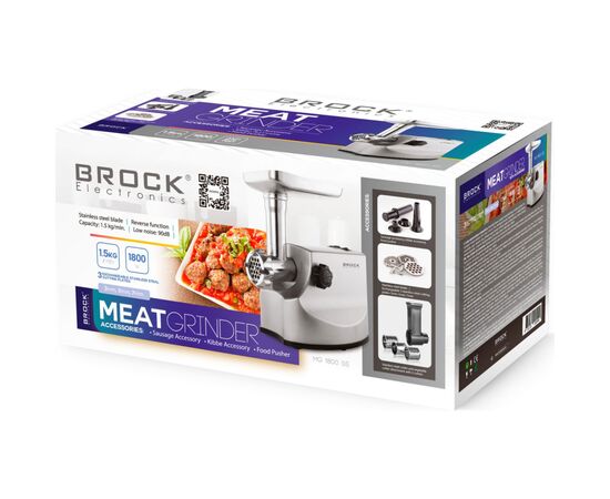 Мясорубка Brock MG 1800 SS, изображение 2 Мясорубка Brock MG 1800 SS, изображение 2