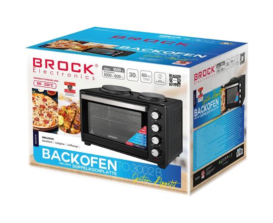 Электропечь Brock TO 3002 B, изображение 12 Электропечь Brock TO 3002 B, изображение 12