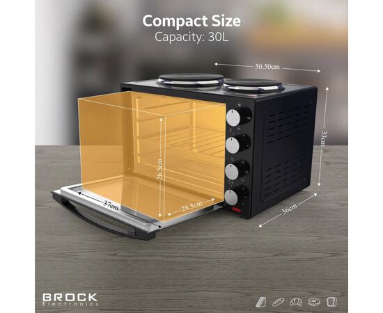 Электропечь Brock TO 3002 B, изображение 7 Электропечь Brock TO 3002 B, изображение 7