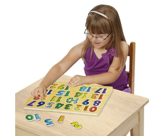 Развивающая игрушка Melissa&Doug Звуковой пазл Цифры (MD339), изображение 3 Развивающая игрушка Melissa&Doug Звуковой пазл Цифры (MD339), изображение 3