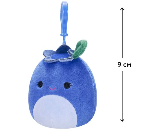 Мягкая игрушка Squishmallows на клипсе – Черника Блуби 9 см (SQCP00147), изображение 4 Мягкая игрушка Squishmallows на клипсе – Черника Блуби 9 см (SQCP00147), изображение 4