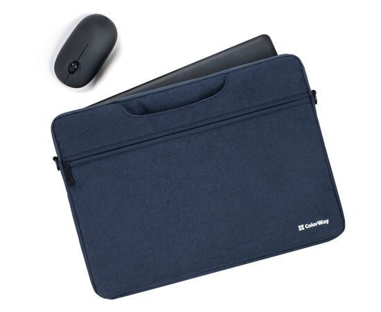 Сумка для ноутбука ColorWay 15.6" Casual Navy (CW-LBC156-NV), изображение 10 Сумка для ноутбука ColorWay 15.6" Casual Navy (CW-LBC156-NV), изображение 10