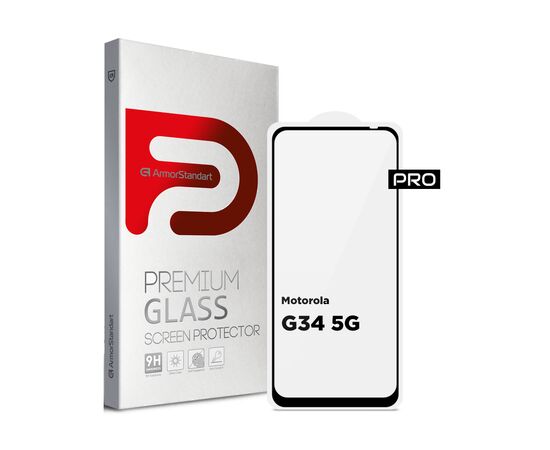 Стекло защитное Armorstandart Pro Motorola G34 5G Black (ARM73850)