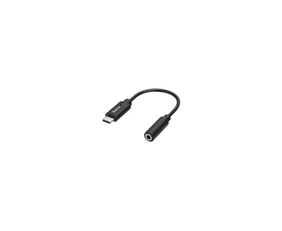 Переходник USB-C to Stereo Jack 3.5mm Black Hama (00200318)