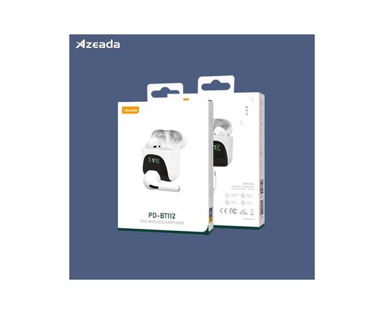 Наушники Proda Azeada Lingcon 4th Mini TWS BT-112 White (PRD-BT112WT), изображение 3 Наушники Proda Azeada Lingcon 4th Mini TWS BT-112 White (PRD-BT112WT), изображение 3