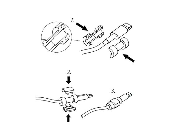 Держатель для кабеля Extradigital Cable Clips Savior for Aplle iPhone, защита от заломов, Red (KBC1738), изображение 4 Держатель для кабеля Extradigital Cable Clips Savior for Aplle iPhone, защита от заломов, Red (KBC1738), изображение 4