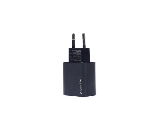 Зарядний пристрій Gembird USB-A + USB-C (PD 18W + QC3.0 18W) (TA-UQC3-03), зображення 4 Зарядний пристрій Gembird USB-A + USB-C (PD 18W + QC3.0 18W) (TA-UQC3-03), зображення 4