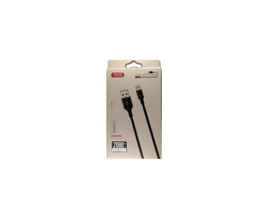 Дата кабель USB 2.0 AM to Lightning 1.0m NB143 Braided Black XO (XO-NB143i1-BK), изображение 3 Дата кабель USB 2.0 AM to Lightning 1.0m NB143 Braided Black XO (XO-NB143i1-BK), изображение 3
