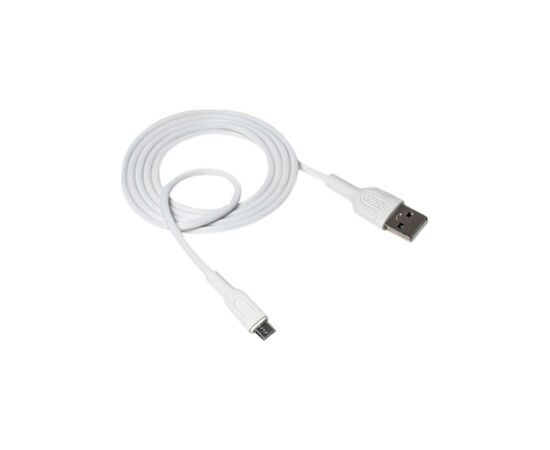 Дата кабель USB 2.0 AM to Micro 5P 1.0m NB212 2.1A White XO (XO-NB212m-WH)