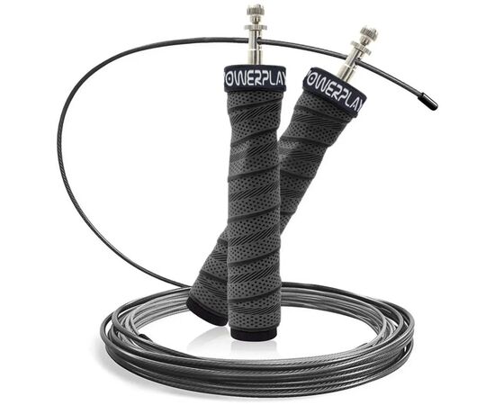 Скакалка PowerPlay 4208 швидкісна Чорна (PP_4208_Black)