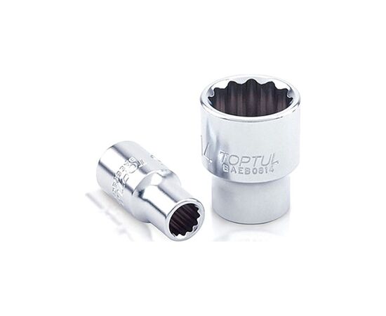 Головка торцевая Toptul 12-гранная 1/4" 9мм (BAEB0809)