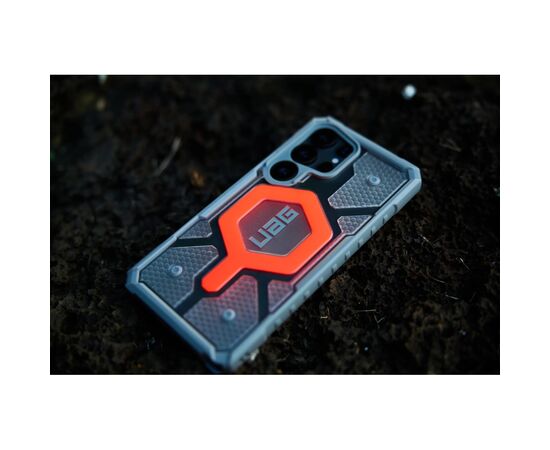 Чехол для мобильного телефона UAG Samsung Galaxy S25 Ultra Pathfinder Clear with Magnet Bundle Active Lava Lanyard (2144831BV02), изображение 8