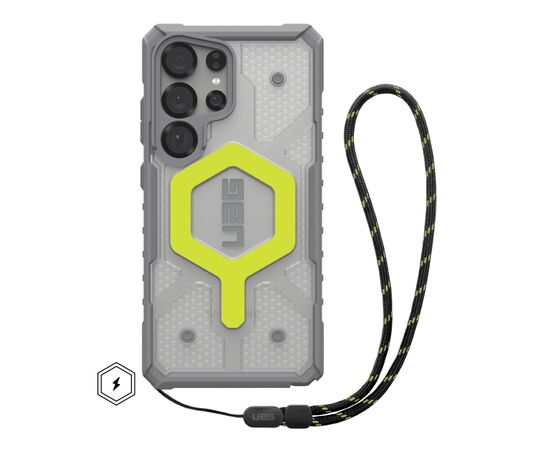 Чехол для мобильного телефона UAG Samsung Galaxy S25 Ultra Pathfinder Clear with Magnet Bundle Active Neon Lanyard (2144831BV01)