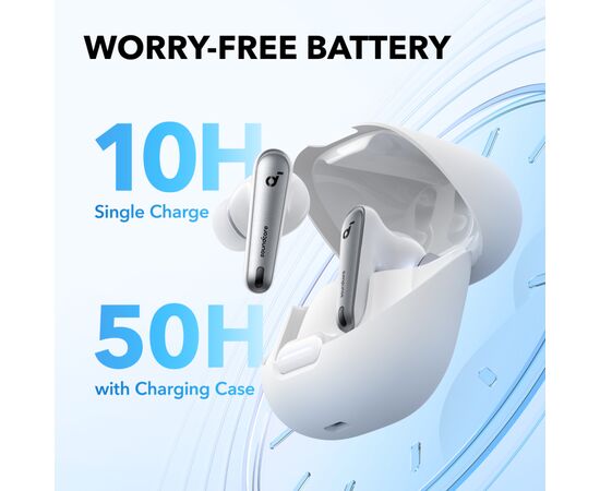 Наушники Anker SoundСore Liberty 4 NC Clear White (A3947G21), изображение 3 Наушники Anker SoundСore Liberty 4 NC Clear White (A3947G21), изображение 3