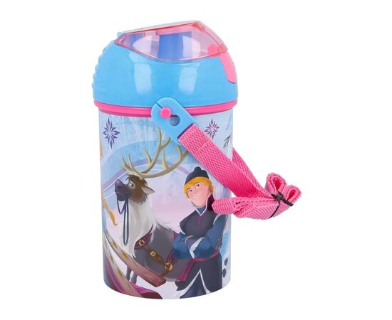 Поильник-непроливайка Stor Disney - Frozen Iridescent Aqua, Pop Up Canteen 450 ml (Stor-17969)