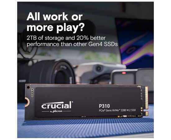 Накопитель SSD M.2 2280 1TB P310 Micron (CT1000P310SSD8), изображение 4 Накопитель SSD M.2 2280 1TB P310 Micron (CT1000P310SSD8), изображение 4