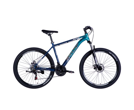 Велосипед Space 27.5" Phaeton AM DD рама-19" Al синьо-зелений 2025 (OPS-SP-27.5-036)