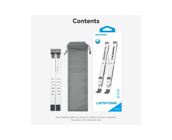 Подставка для ноутбука Vention Laptop X-type Stand Silver Aluminum Alloy (KDMI0), изображение 12 Подставка для ноутбука Vention Laptop X-type Stand Silver Aluminum Alloy (KDMI0), изображение 12