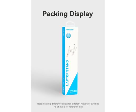 Подставка для ноутбука Vention Laptop X-type Stand White ABS 83-170мм (KDNW0), изображение 12 Подставка для ноутбука Vention Laptop X-type Stand White ABS 83-170мм (KDNW0), изображение 12