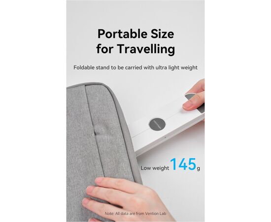 Подставка для ноутбука Vention Laptop X-type Stand White ABS 83-170мм (KDNW0), изображение 9 Подставка для ноутбука Vention Laptop X-type Stand White ABS 83-170мм (KDNW0), изображение 9