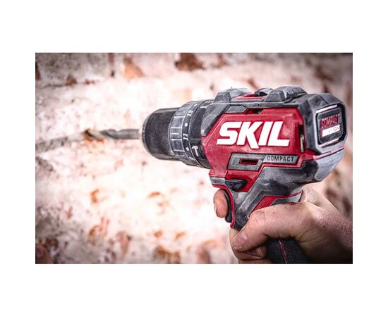 Шуруповерт Skil аккумуляторный безщеточный ударный 3075 CA Compact, 2.5Ah (CD1E3075CA+BC1E3110AA), изображение 6 Шуруповерт Skil аккумуляторный безщеточный ударный 3075 CA Compact, 2.5Ah (CD1E3075CA+BC1E3110AA), изображение 6