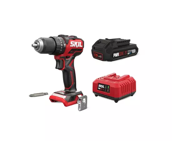 Шуруповерт Skil акумуляторний безщітковий ударний 3075 CA Compact, 2.5Ah (CD1E3075CA+BC1E3110AA)