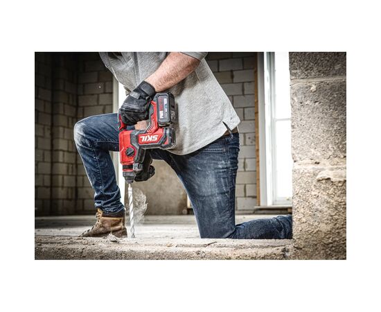 Перфоратор Skil аккумуляторный бесщеточный 3851 CA XP, 2.5Ah (RH1E3851CA+BC1E3110AA), изображение 4