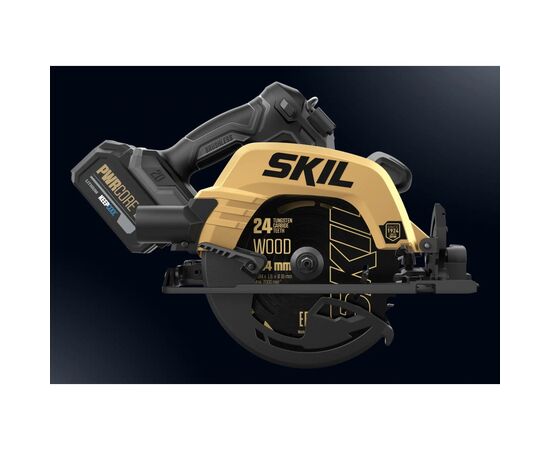 Дисковая пила Skil аккумуляторная бесщеточная, 3575 DB XP, 4Ah, направляющие рельсы (SW1E3575DB), изображение 3 Дисковая пила Skil аккумуляторная бесщеточная, 3575 DB XP, 4Ah, направляющие рельсы (SW1E3575DB), изображение 3