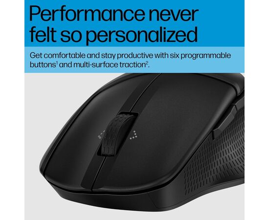 Мышка HP 480 Comfort Bluetooth Black (8T6M3AA), изображение 3 Мышка HP 480 Comfort Bluetooth Black (8T6M3AA), изображение 3