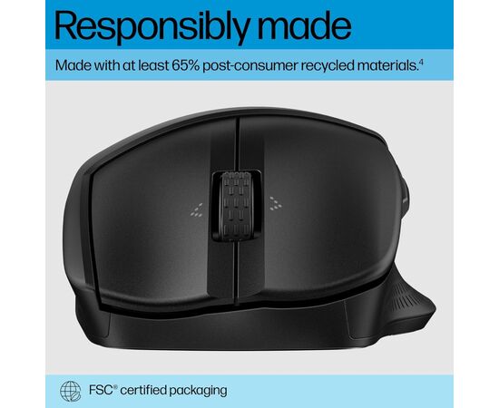 Мышка HP 480 Comfort Bluetooth Black (8T6M3AA), изображение 5 Мышка HP 480 Comfort Bluetooth Black (8T6M3AA), изображение 5