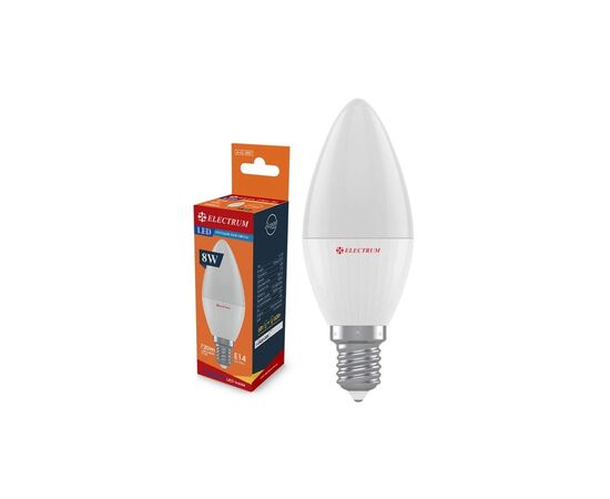 Лампочка Electrum С37 8W PA LC-32 E14 4000K PERFECT (A-LC-1429), изображение 2 Лампочка Electrum С37 8W PA LC-32 E14 4000K PERFECT (A-LC-1429), изображение 2
