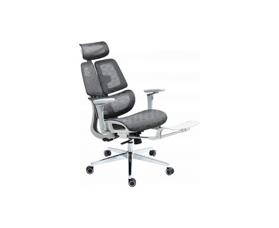 Офисное кресло GT Racer B-2450 White/Gray, изображение 2 Офисное кресло GT Racer B-2450 White/Gray, изображение 2